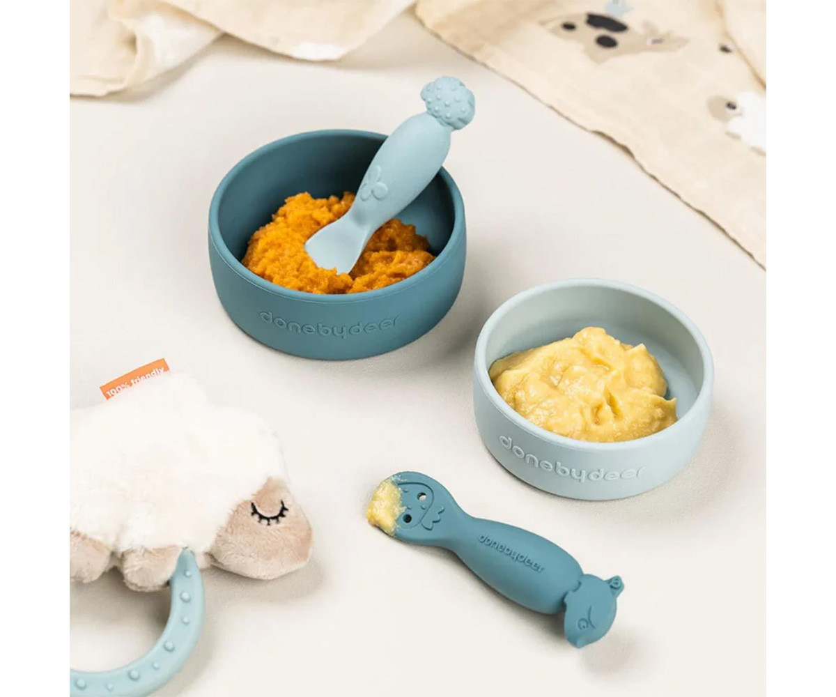 Set 2 Bol de Silicona Dotti Blue