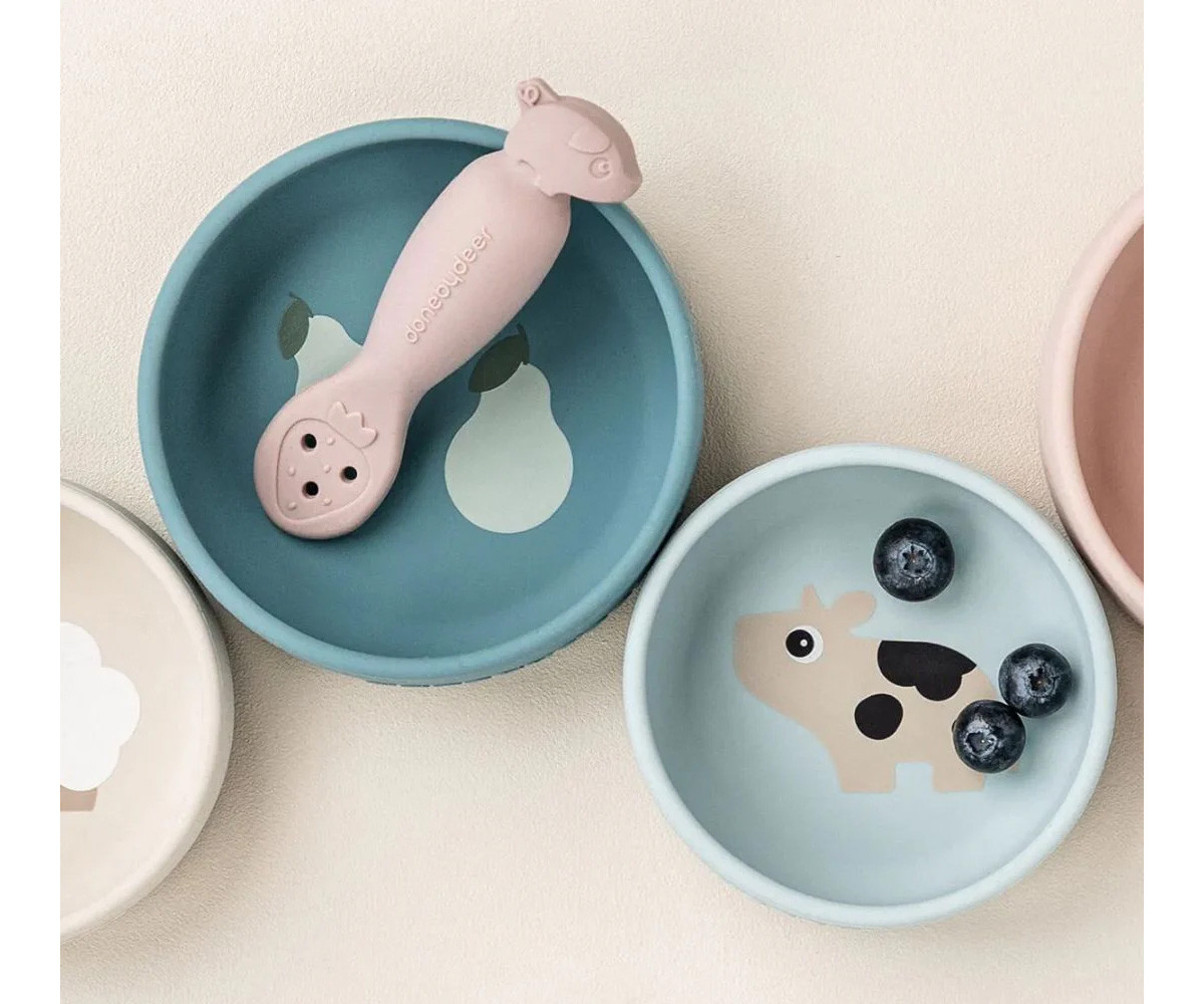 Set 2 Bol de Silicona Dotti Blue