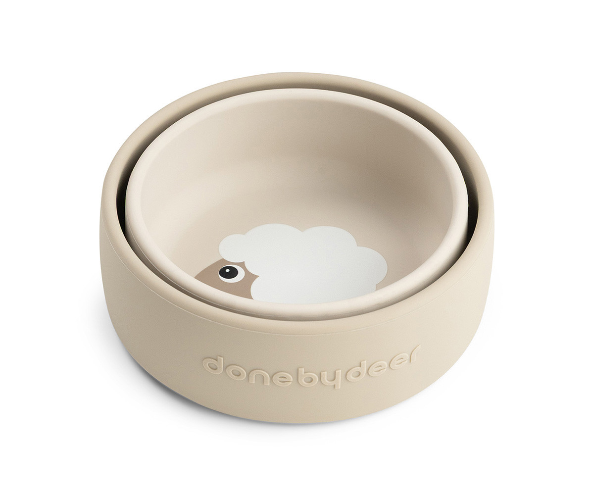 Set 2 Bol de Silicona Sheepy Sand