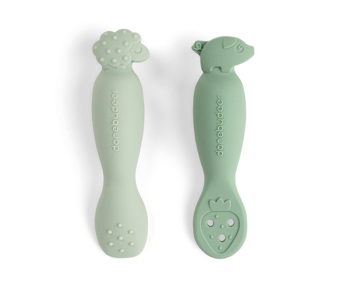 Set de Cucharas de Aprendizaje Tiny Farm Green