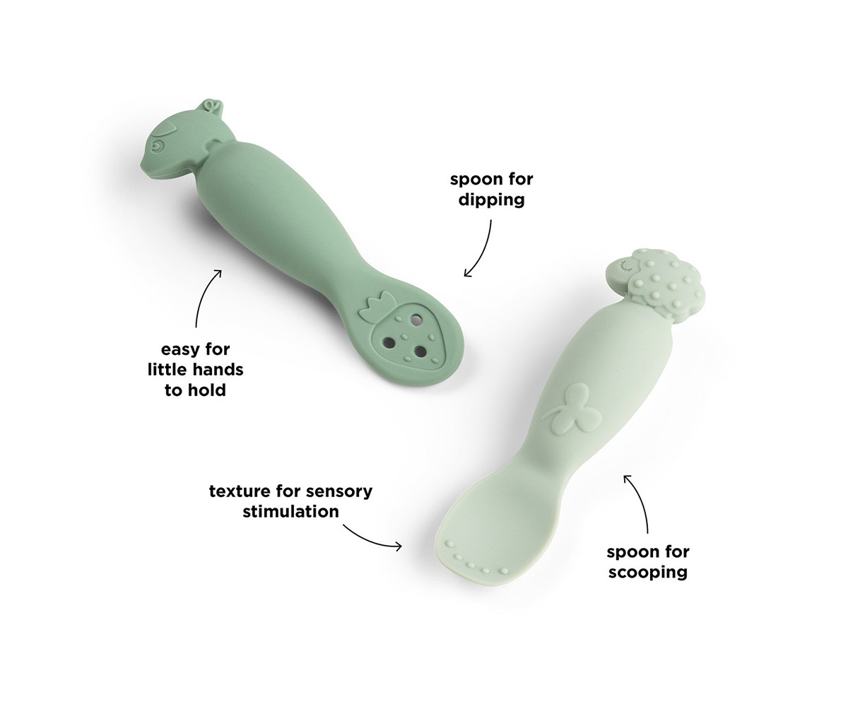 Set de Cucharas de Aprendizaje Tiny Farm Green