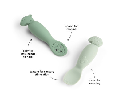 Set de Cucharas de Aprendizaje Tiny Farm Green