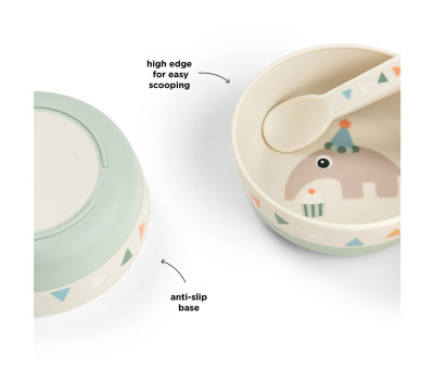 Bol Antideslizante Foodie Celebration Sand