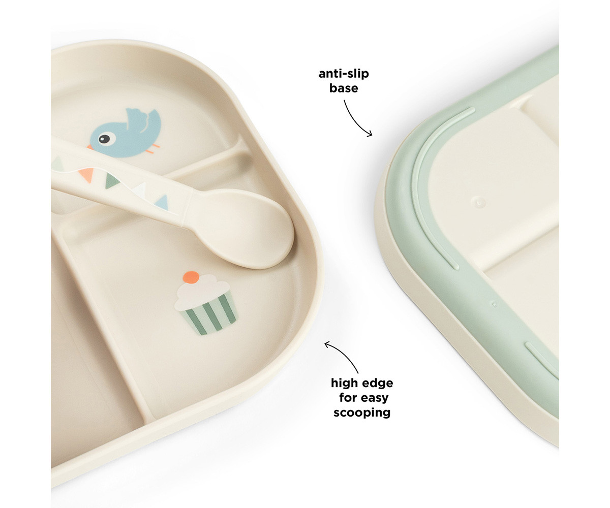 Plato Foodie Compartimentos Celebration Sand