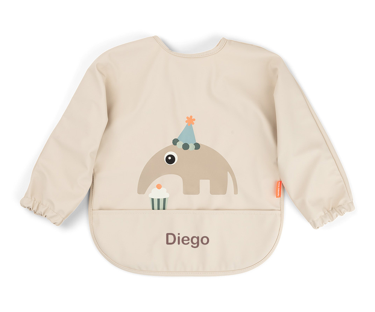 Babero con Mangas Celebration Sand 6-18m Personalizable