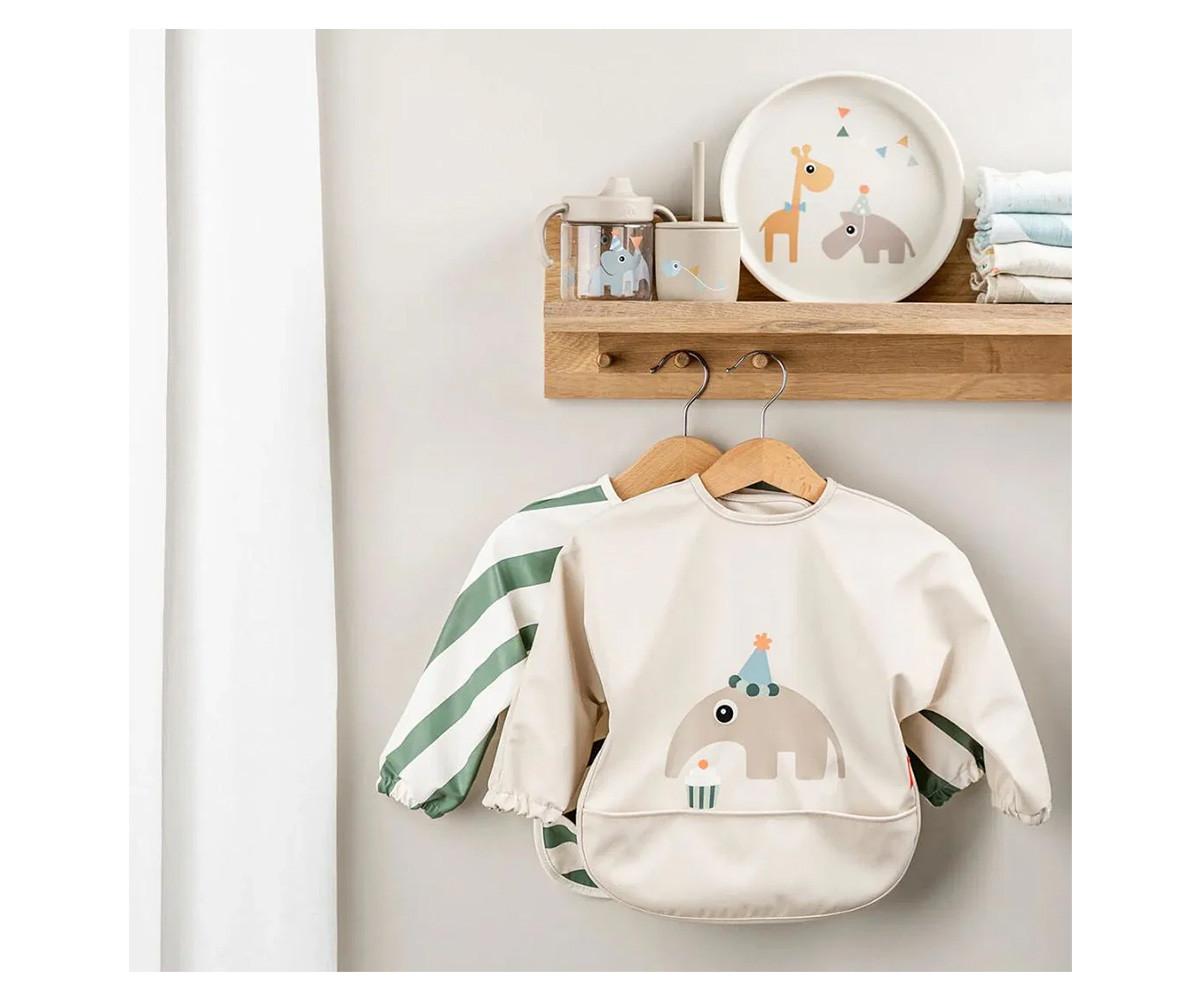 Babero con Mangas Celebration Sand 6-18m Personalizable