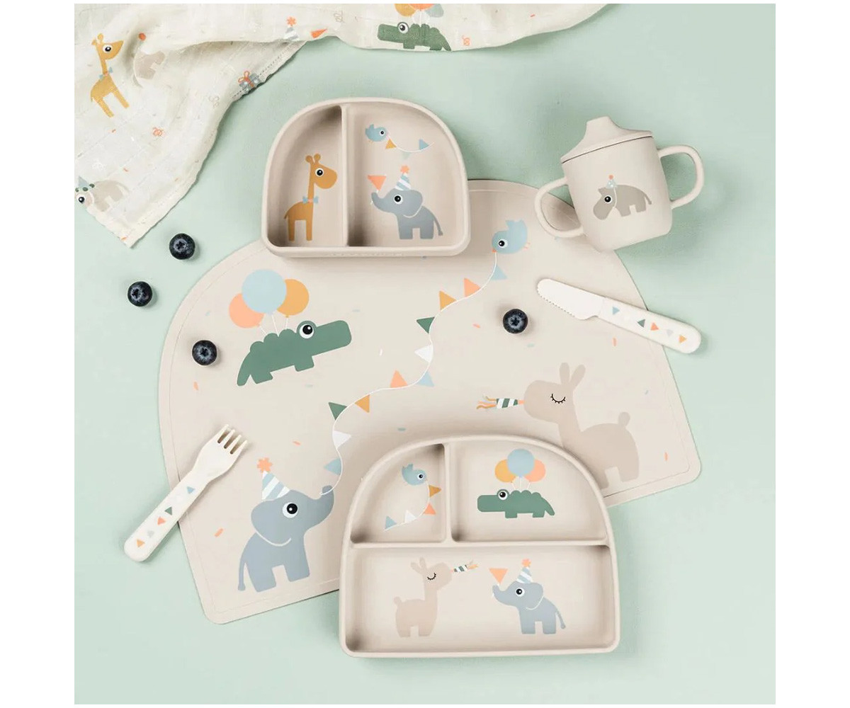 Plato con Compartimentos Stick&Stay Celebration Sand