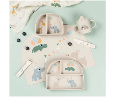 Plato con Compartimentos Stick&Stay Celebration Sand