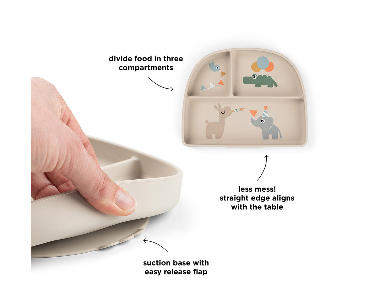 Plato con Compartimentos Stick&Stay Celebration Sand