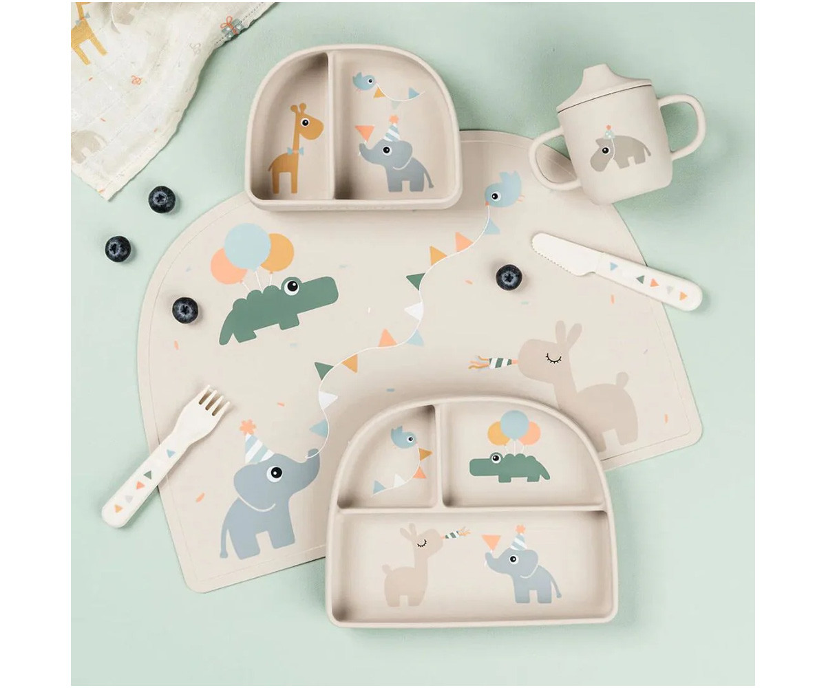 Plato con Compartimentos Stick&Stay Celebration Sand