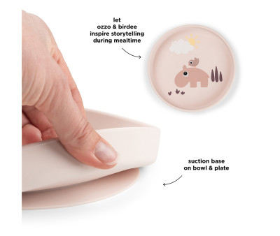 Plato de Silicone Stick&Stay Playground Powder