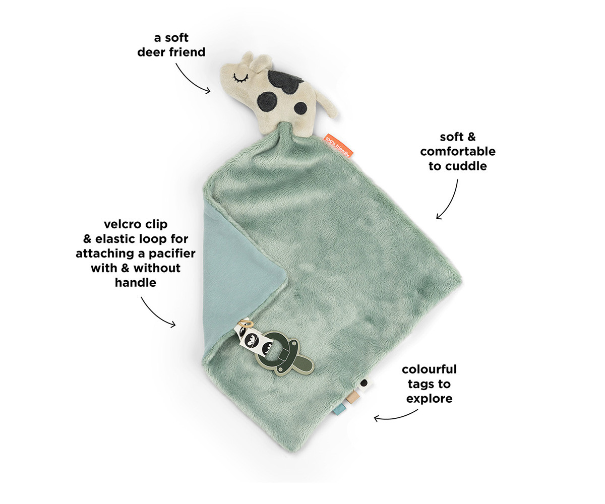 Doudou Chupetero Dotti Blue Personalizable