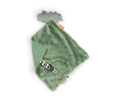 Doudou Chupetero Croco Green Personalizable