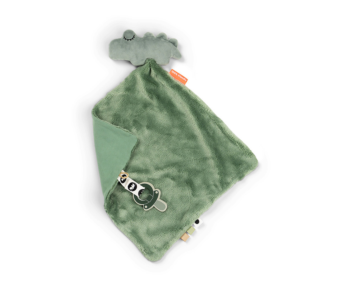 Doudou Chupetero Croco Green Personalizable