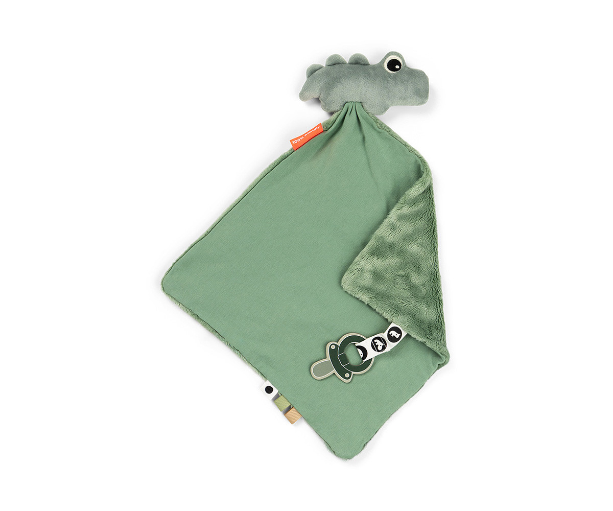 Doudou Chupetero Croco Green Personalizable