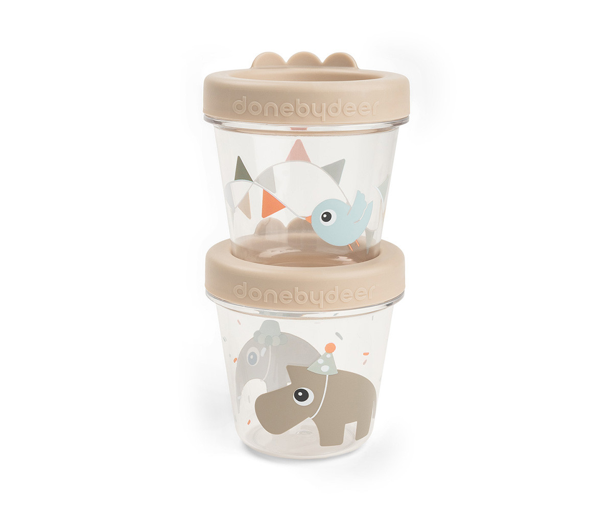 Pack de 2 Contenedores Porta Alimentos Celebration Sand