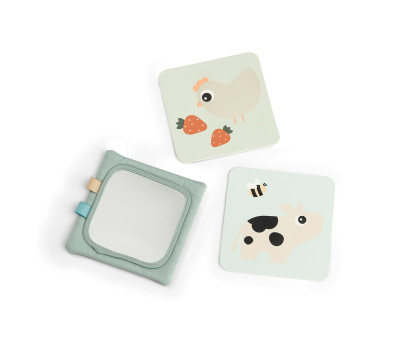 Porta Tarjetas con Espejo Tiny Farm Green