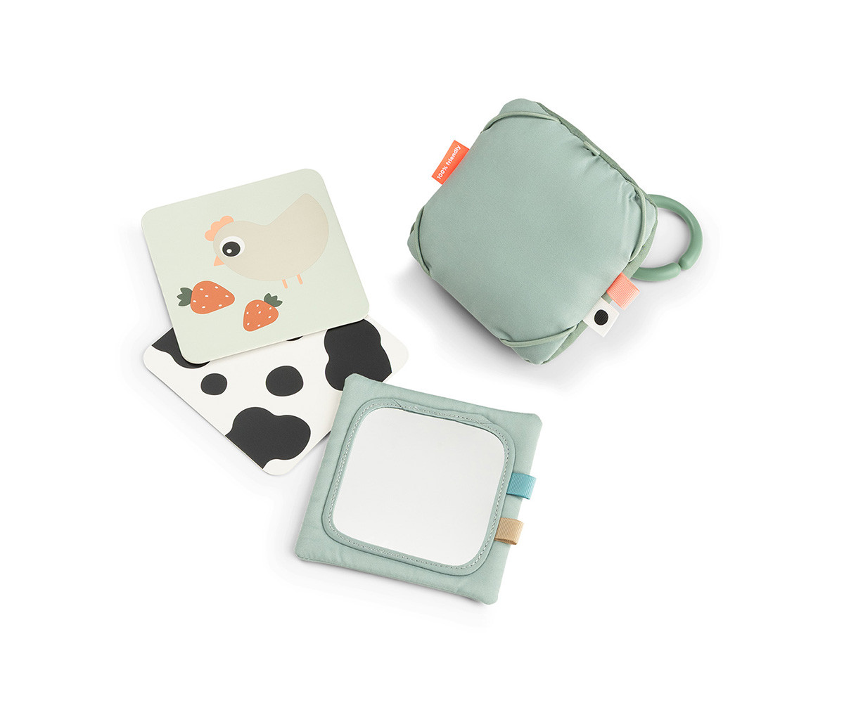 Porta Tarjetas con Espejo Tiny Farm Green