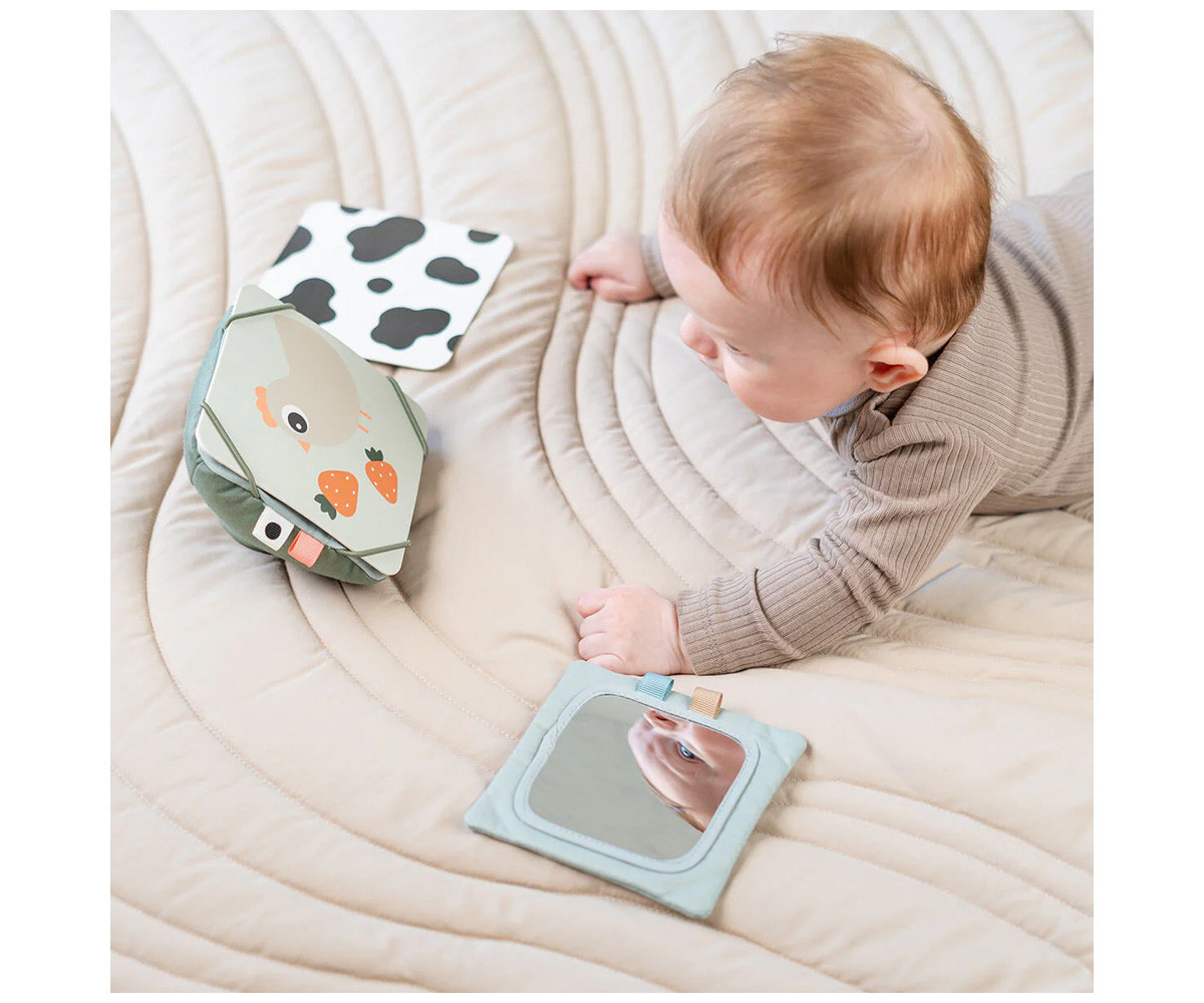 Porta Tarjetas con Espejo Tiny Farm Green