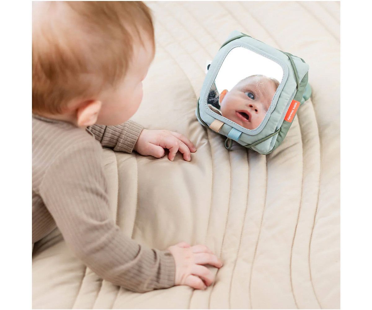 Porta Tarjetas con Espejo Tiny Farm Green