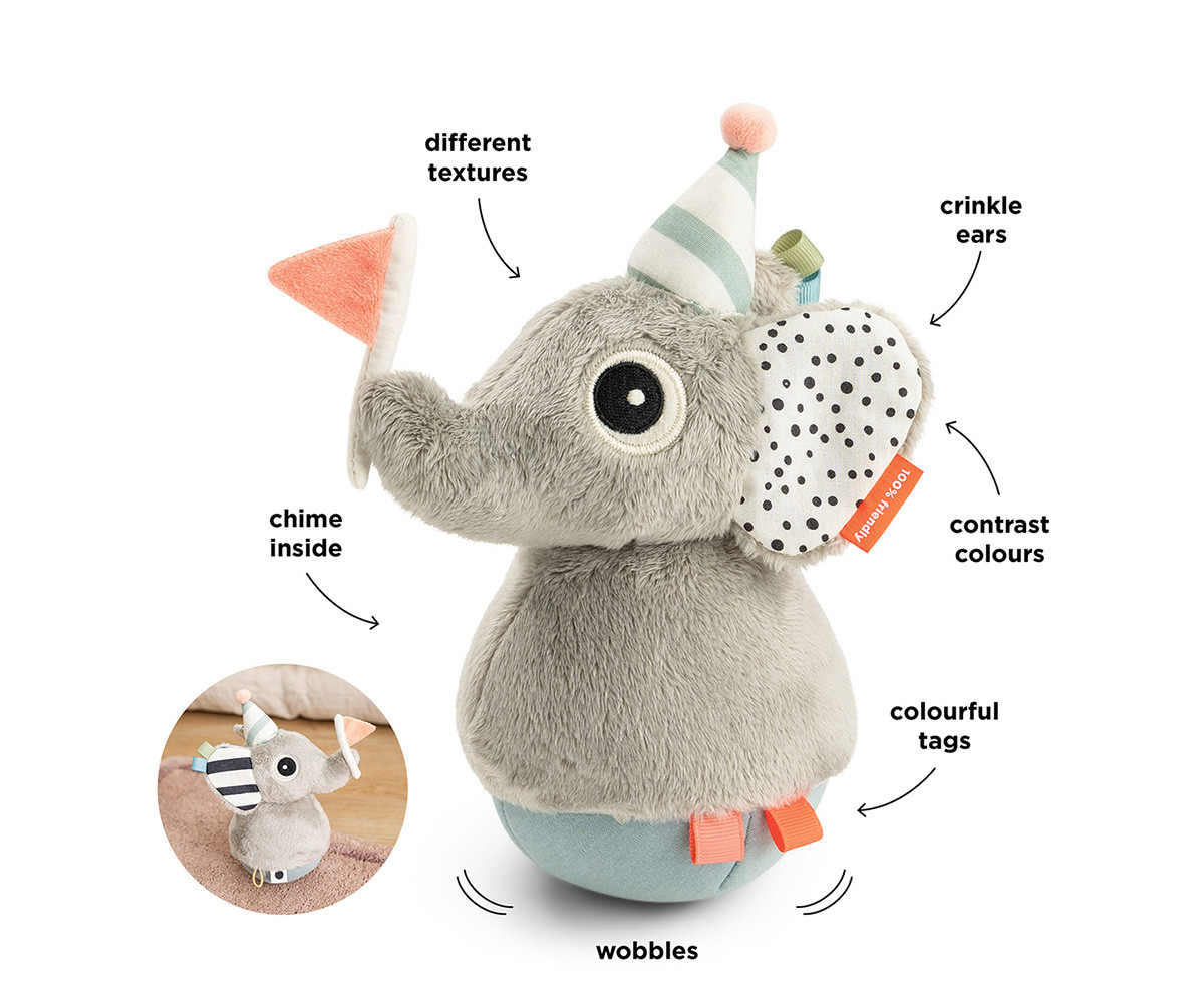 Tentetieso de Peluche Elphee Colour Mix