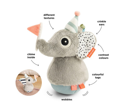 Tentetieso de Peluche Elphee Colour Mix