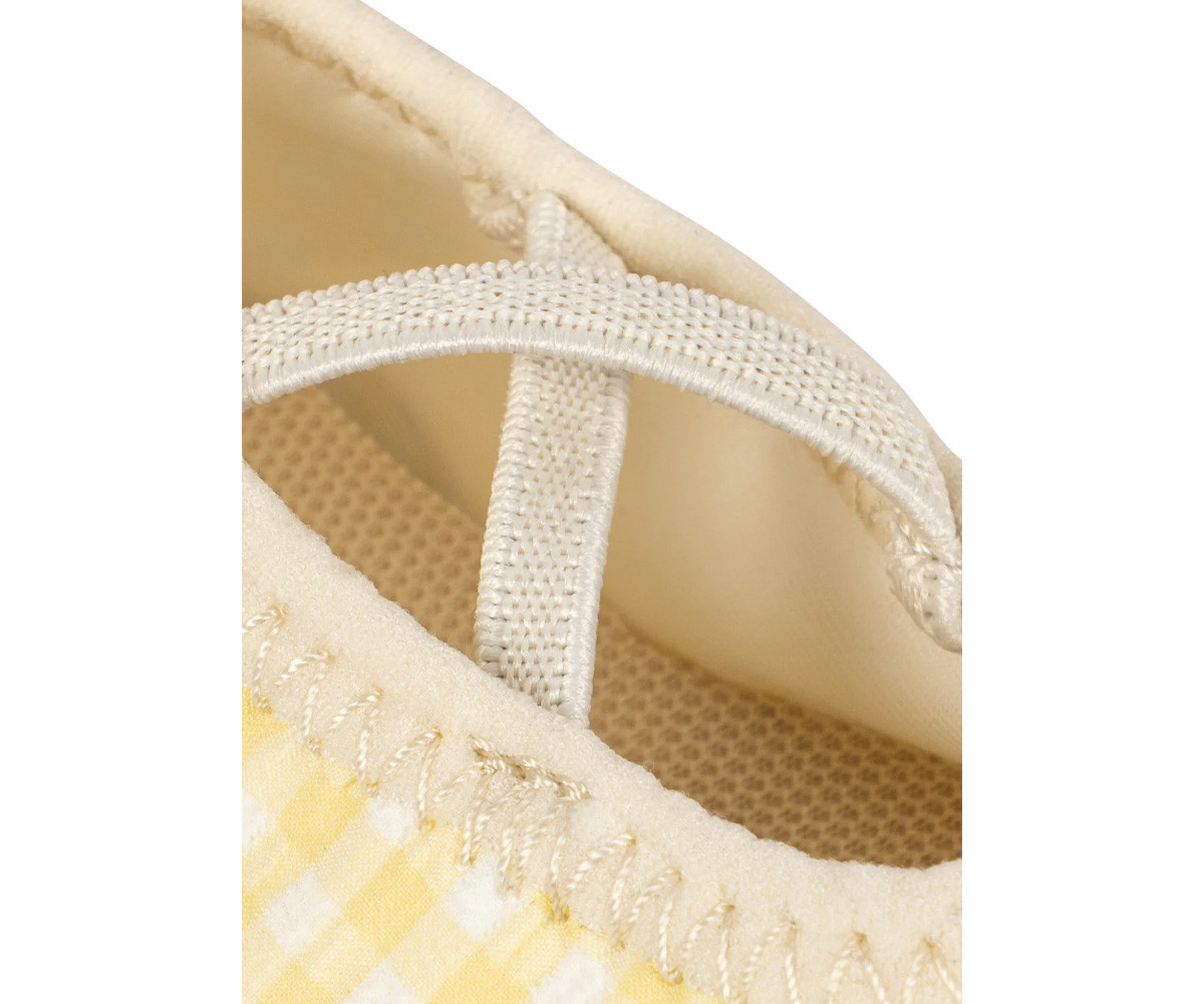 Chaussons de Plage Etta Banana Almond Check