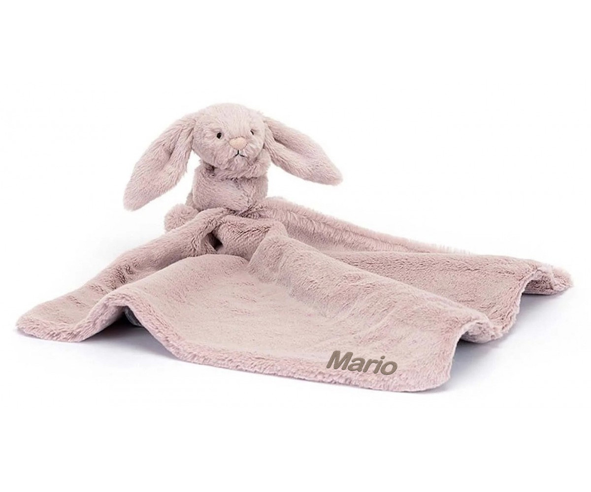 Doudou Luxe Bunny Rosa Personalizable
