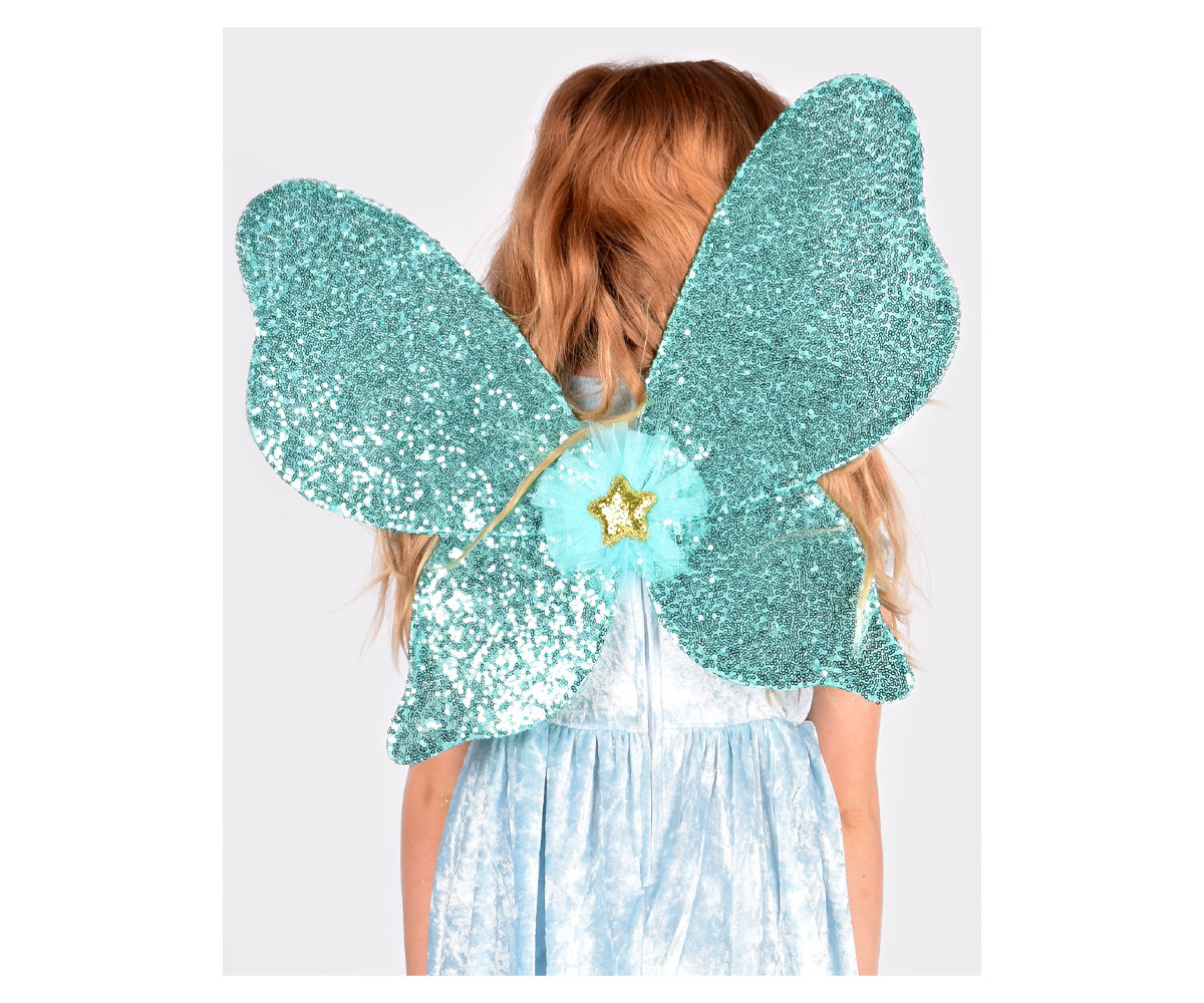 Alas de Mariposa Azul Turquesa