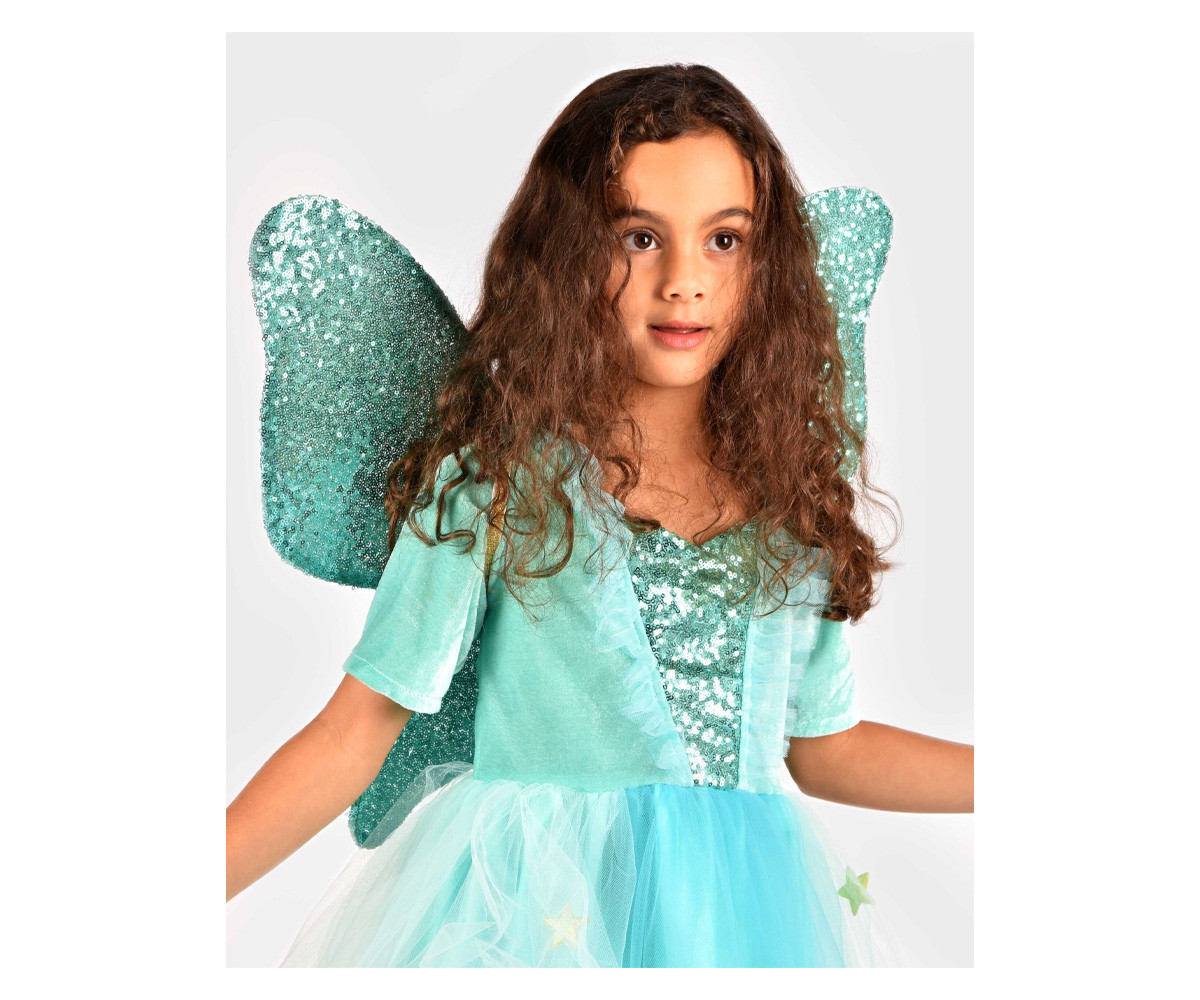 Alas de Mariposa Azul Turquesa