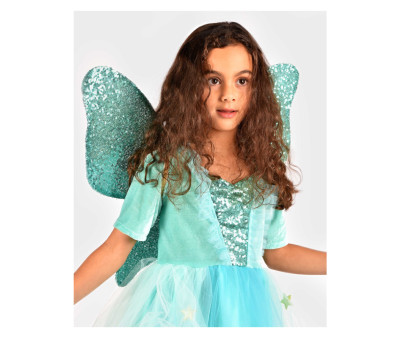 Alas de Mariposa Azul Turquesa