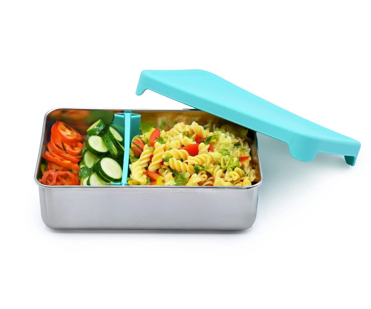 Caixa Bento de aço inoxidável Blue