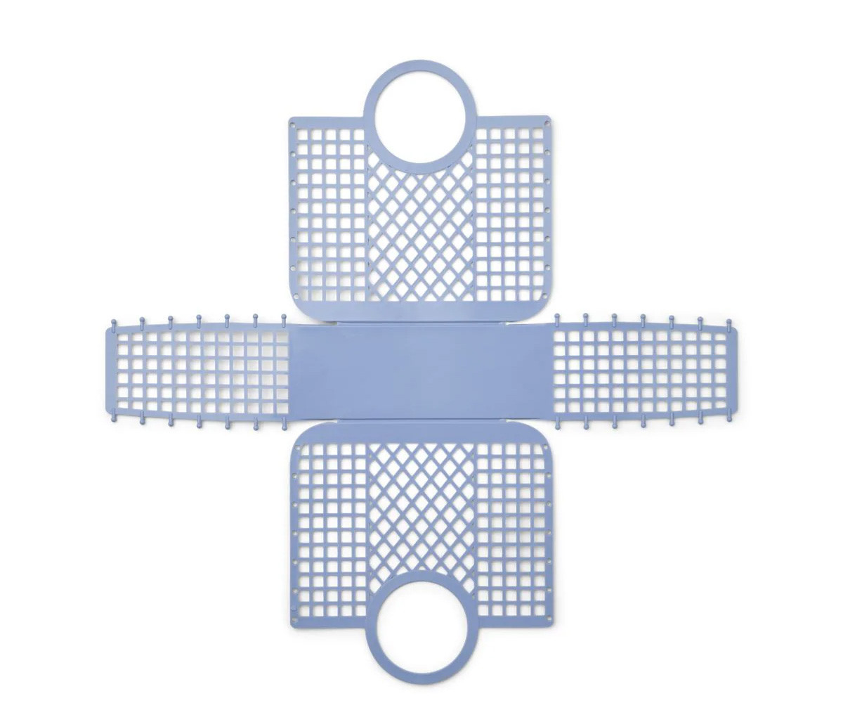 Bolsa Playa Samantha Basket Dusty lavender