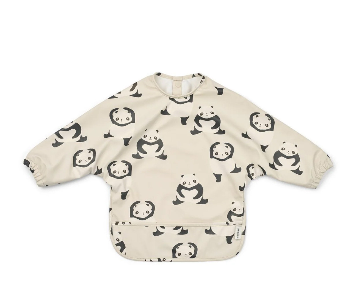 Bavoir à Manches Longues Merle Panda/Sandy