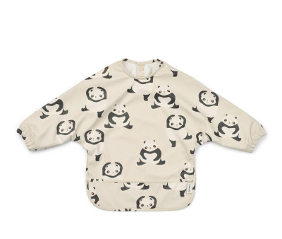 Bavoir à Manches Longues Merle Panda/Sandy