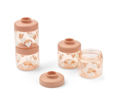 Set de 4 Distributeurs de Nourriture Dominique Sweethearts/Pale Tuscany