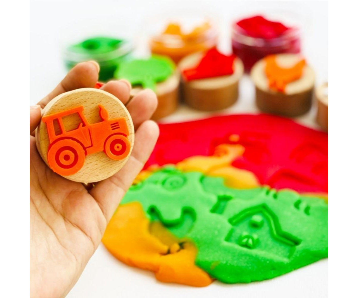 6 Sellos de Madera ChildGen Farm