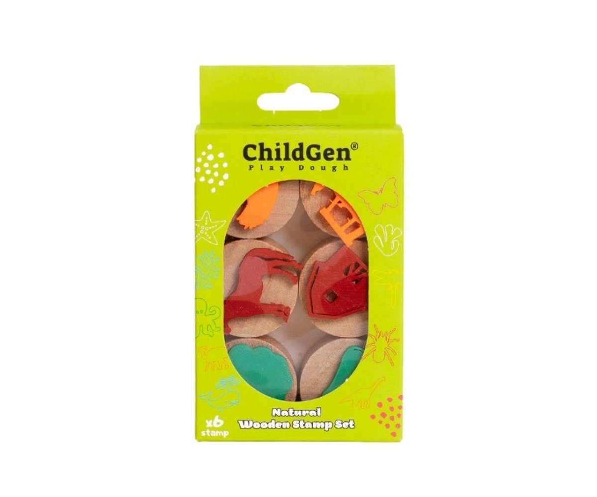 6 Sellos de Madera ChildGen Farm