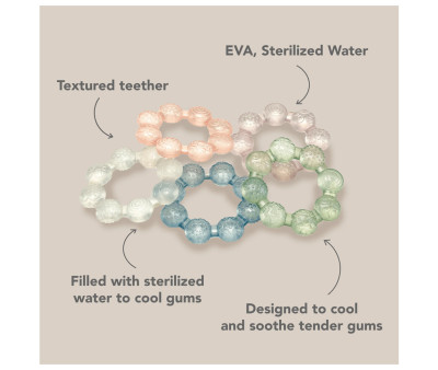 Cooling Ring Teether Soft Blush