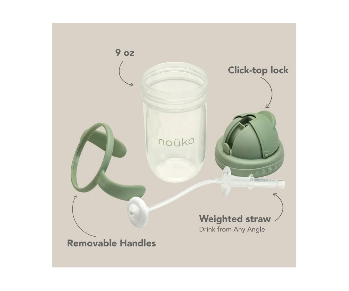 2 Pajitas de Repuesto con Peso y Cepillo Limpiador Taza Non-Slip Noüka