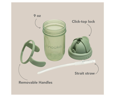 2 Pajitas de Repuesto y Cepillo Limpiador Noüka