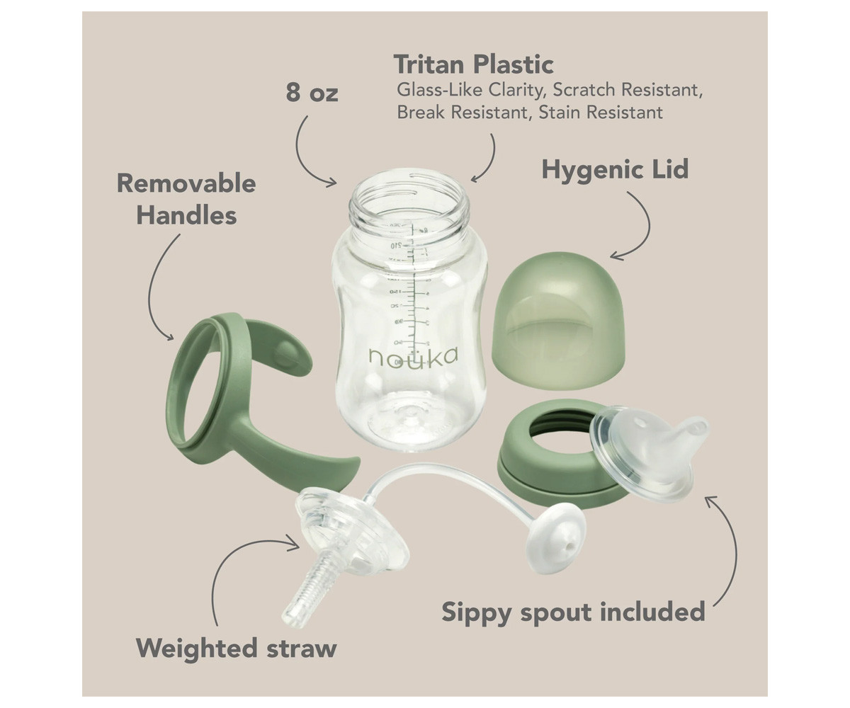 2 Pajitas de Repuesto con Peso y Cepillo Limpiador Taza Transitional Noüka