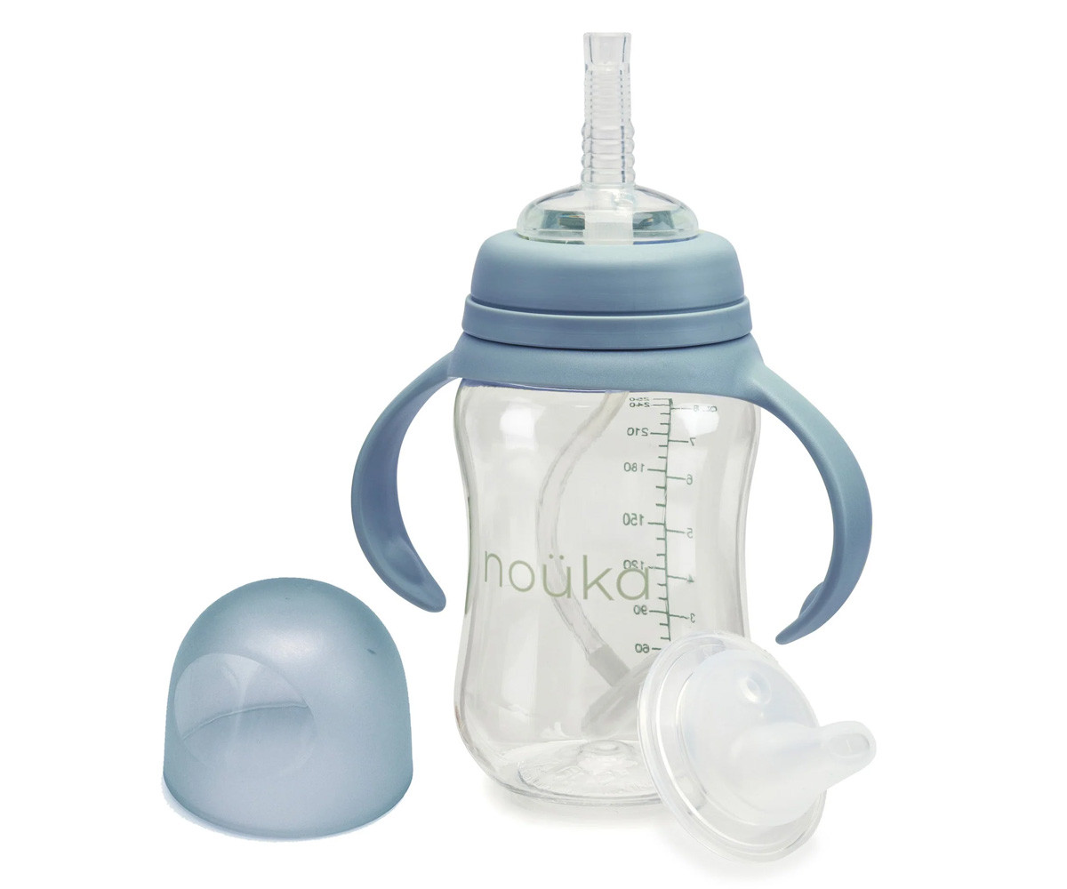 Taza Transitional con Pajita Flexible con Peso 240ml Wave