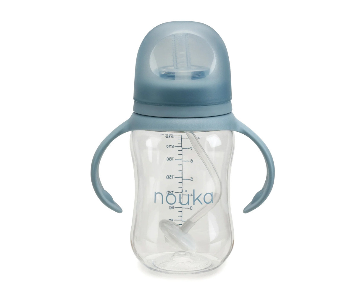 Taza Transitional con Pajita Flexible con Peso 240ml Wave