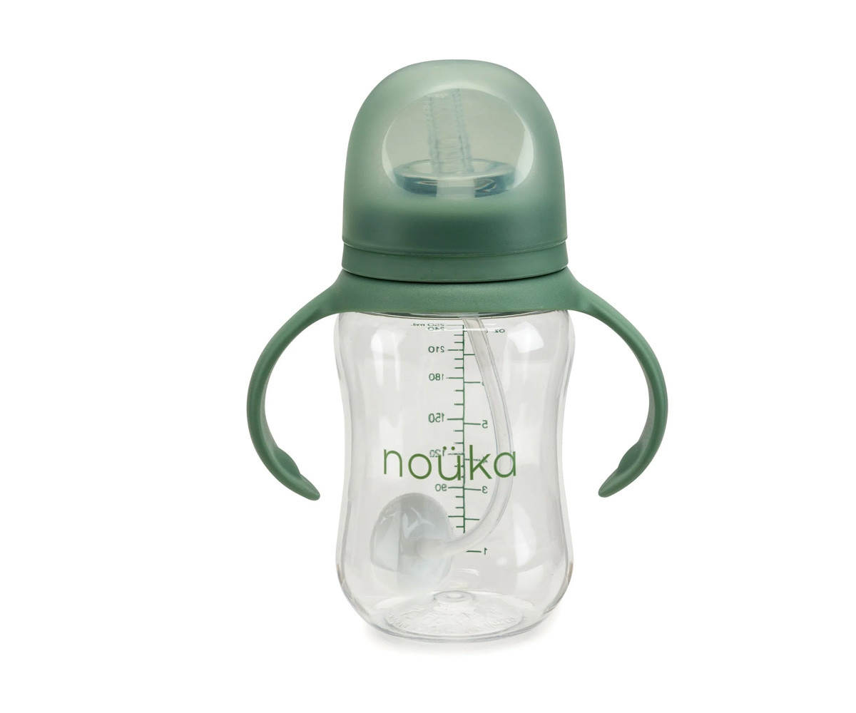 Taza Transitional con Pajita Flexible con Peso 240ml Fern