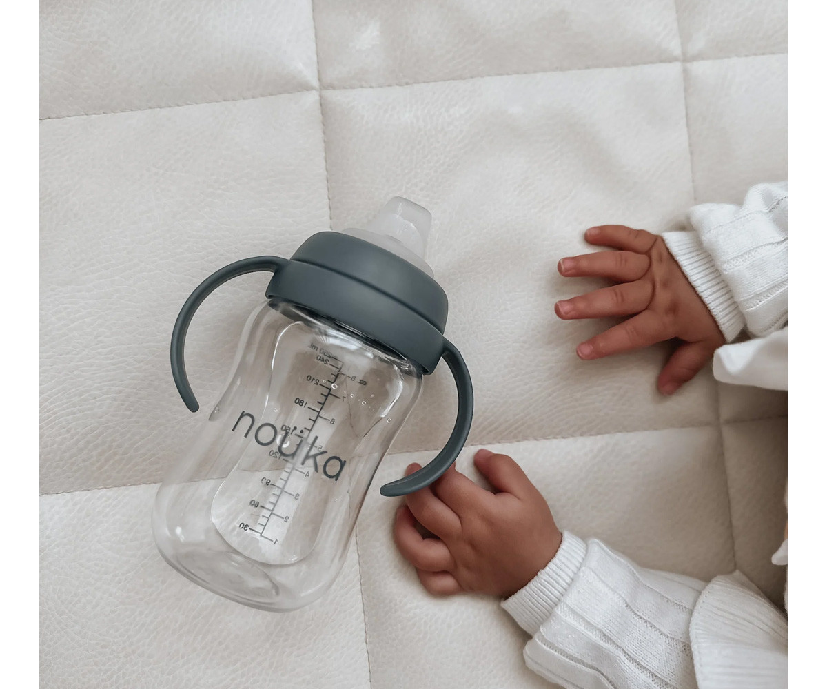 Taza Transitional con Pajita Flexible con Peso 240ml Deep Ocean