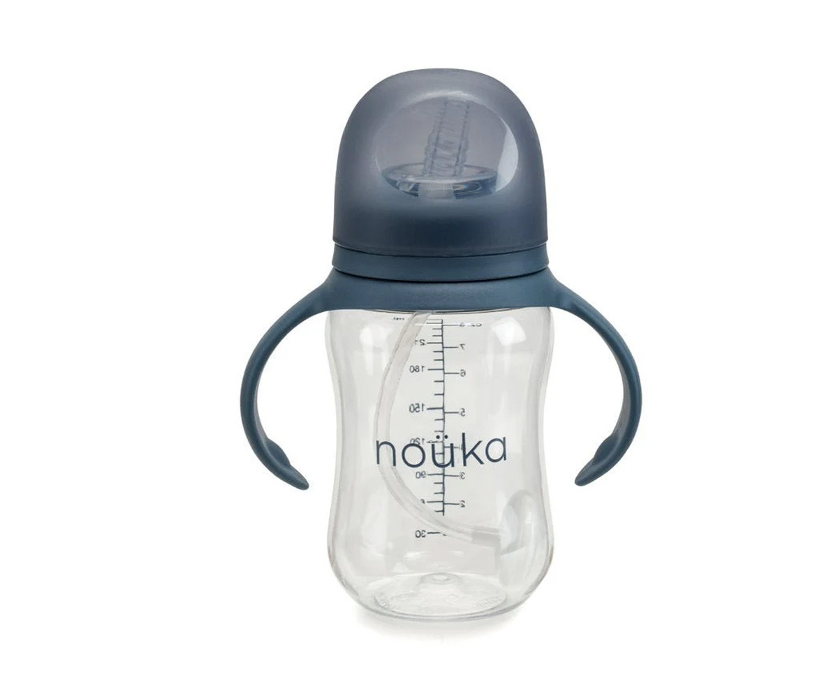 Taza Transitional con Pajita Flexible con Peso 240ml Deep Ocean