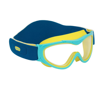 Waimea 88EH - Maschera Nuoto Aqua/Navy Blue con Fascia in Neoprene