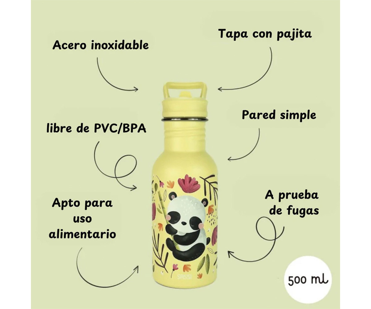 Gourde en Acier 500 ml Panda