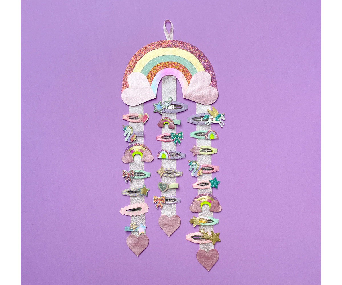 Porte-barrettes Rainbow Hearts